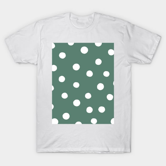 Random dots - green T-Shirt by wackapacka